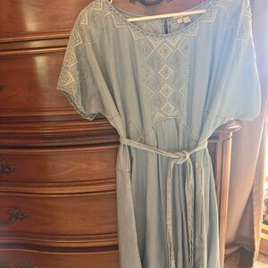 Anthropologie Holding Horses Women Lyocell Chambray Mini Dress Size M-L